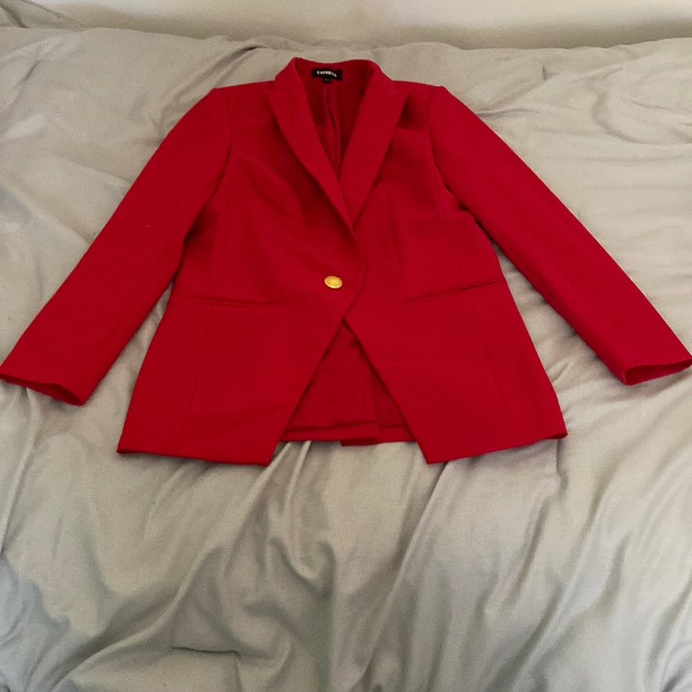 Express Red Blazer - image 1